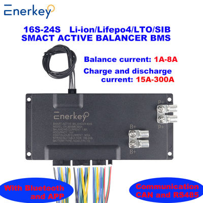 Αγορά Enerkey BMS Προστασία Ηλεκτρικά οχήματα Smart Bms 16S 17S 18S 19S 20S 21S 22S 23S 24S 100A 200A 300A με 8A ενεργό ισοζύγιο ηλεκτρονική κατασκευή