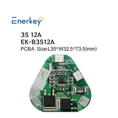 Enerkey 3S 12A 11.1V 12.6V 18650 Συσκευές μπαταριών λιθίου ιόντων BMS Προστασία PCB για ηλεκτρικά αυτοκίνητα