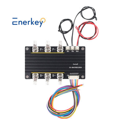 Enerkey 3.7V Li-ion Lifepo4 7S 24V 200A BMS κοινό λιμάνι με μέτρηση θερμοκρασίας ισορροπίας για ηλεκτρικό ανεμοφόρο