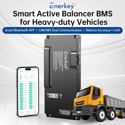 Πίνακας προστασίας μπαταρίας 16S-24S 200A 250A 300A BMS με 8A ενεργό ισοζύγιο BT/CAN/RS485 για ηλεκτρικό ανεφοδιαστικό Lifepo4 μπαταρία ιόντων λιθίου